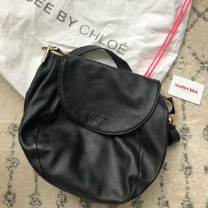 ❤️Black SEE BY CHLOE Over the Shoulder Bag